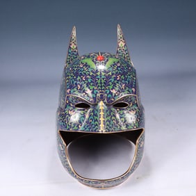 A Rare Cloisonne Flower Pattern Helmet