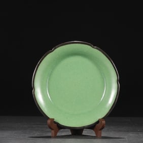 An Exquisite Ru yao Celeste Blue Glazed Brush Washer,with an Imperial Poem by Emperor Qianlong