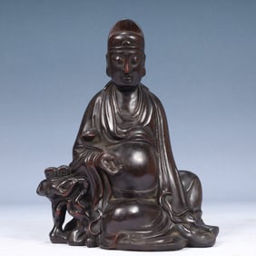 An Exquisite Zitanwood Figure Ornament