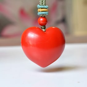 An Exquisite Cinnabar Pendant