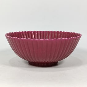 An Exquisite Ruby Red-Glazed Bowl