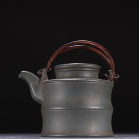 An Exquisite  Purple Sands with poem Teapot