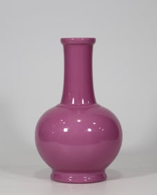 An Exquisite Ruby Red-Glazed Vase