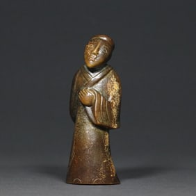 An Exquisite White Jade Figure Ornament