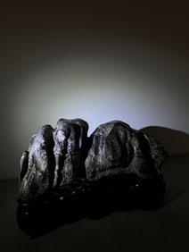 An Exquisite Lingbi Stone Mountain-Shaped Ornament