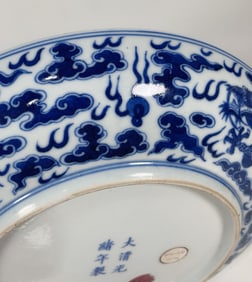 An Exquisite Famille-Rose Lotus Pattern Landscape Pattern Bats and Peach Pattern Double-Ears Vase