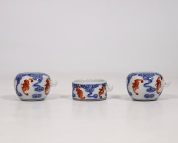 An Exquisite Blue and White Iron-Red Jar