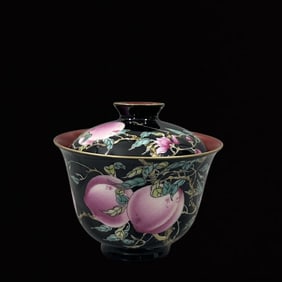 A Famille-Rose Peach Pattern Cup
