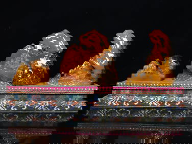 An Exquisite Tianhuang Stone Character and Story Pattern Ornament