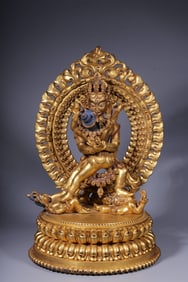 An Exquisite Gilt Bronze Statue of Vajra