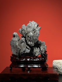 An Exquisite Lingbi Stone Rockery Ornament