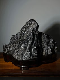 An Exquisite Lingbi Stone Rockery Ornament