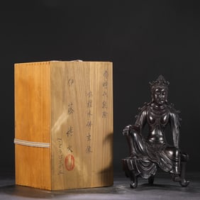 An Exquisite Zitanwood Buddha Statue
