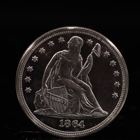 USA One Dollar 1864 Coin