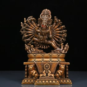 An Exquisite Alloy Copper Statue of Yamantaka