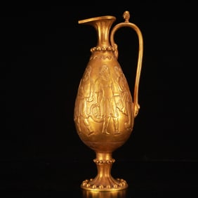 A Rare Gilt Bronze Figure Pattern Vase
