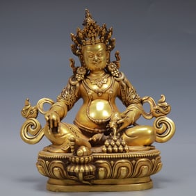 An Exquisite Gilt Bronze Statue of Mammon