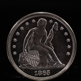 USA One Dollar 1865 Coin