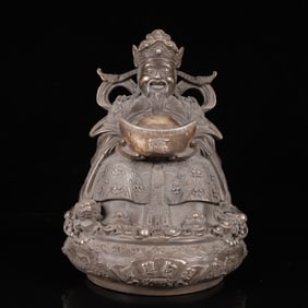 An Exquisite Silver Figure Ornament