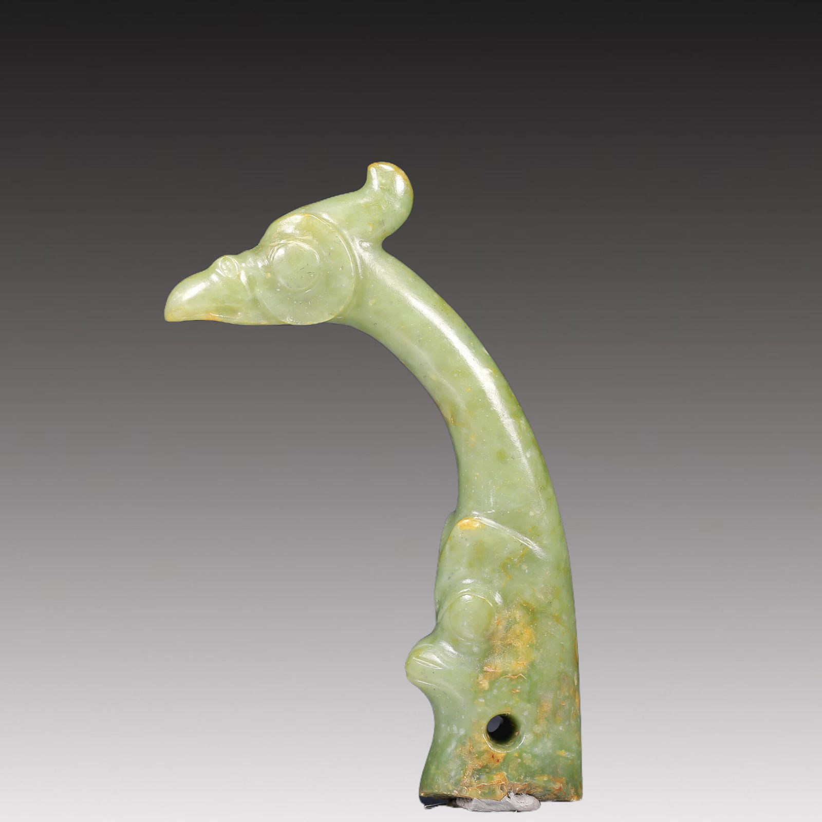 A Greenish Jade Phoenix Scepter - 5