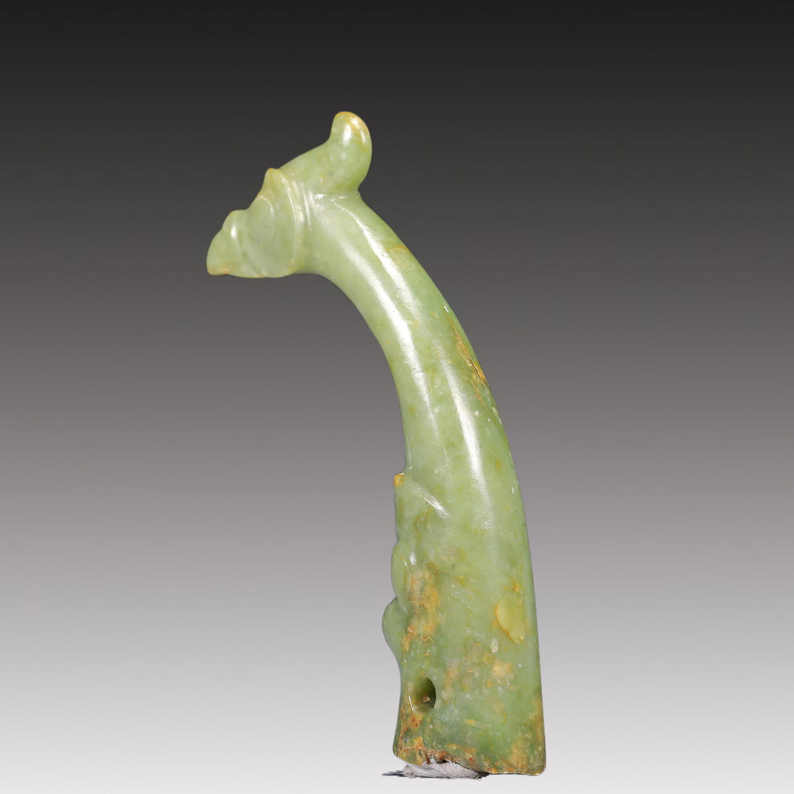 A Greenish Jade Phoenix Scepter - 8