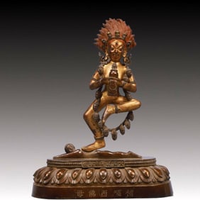 A Solemn A Rare Statue of Chakrasamvara