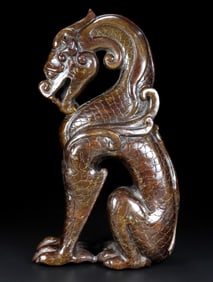 An Archaic Gaogu yu Dragon Ornament