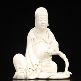 An Exquisite Blance-De-Chine Statue of Figure