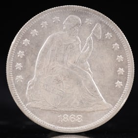 USA One Dollar 1868 Coin