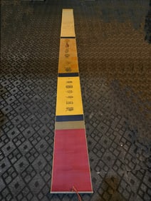 A Chinese Hand Scroll Ink Painting of Fish on Silk