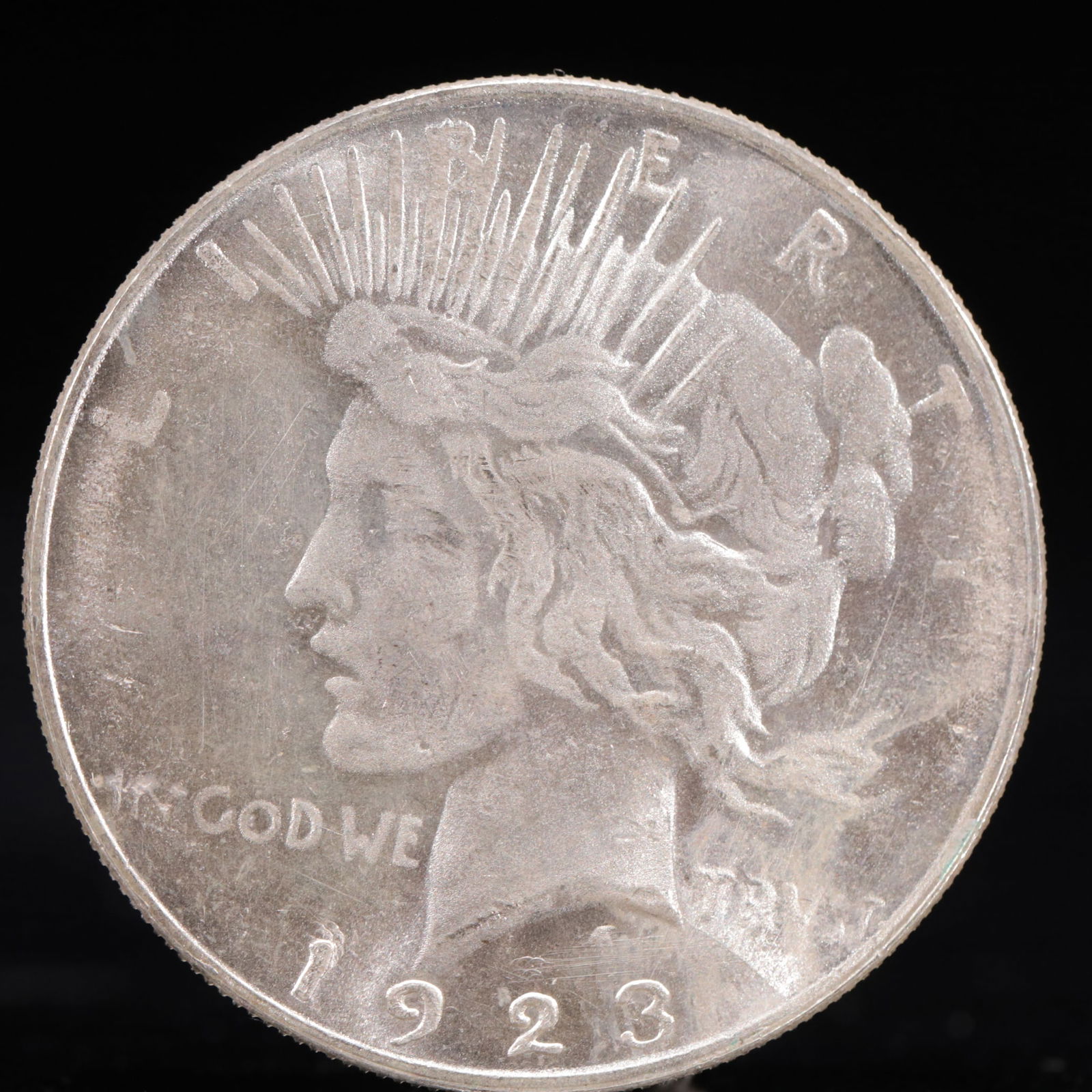 Liberty In God We Trust 1923 Sterling Silver One Dollar Coin: Liberty In God We Trust 1923 Sterling Silver One Dollar Coin, Eagle stamp, Weight:26.9g