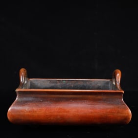 A Rare Bronze Double-Ears Censer