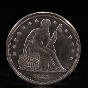 USA One Dollar 1843 Coin