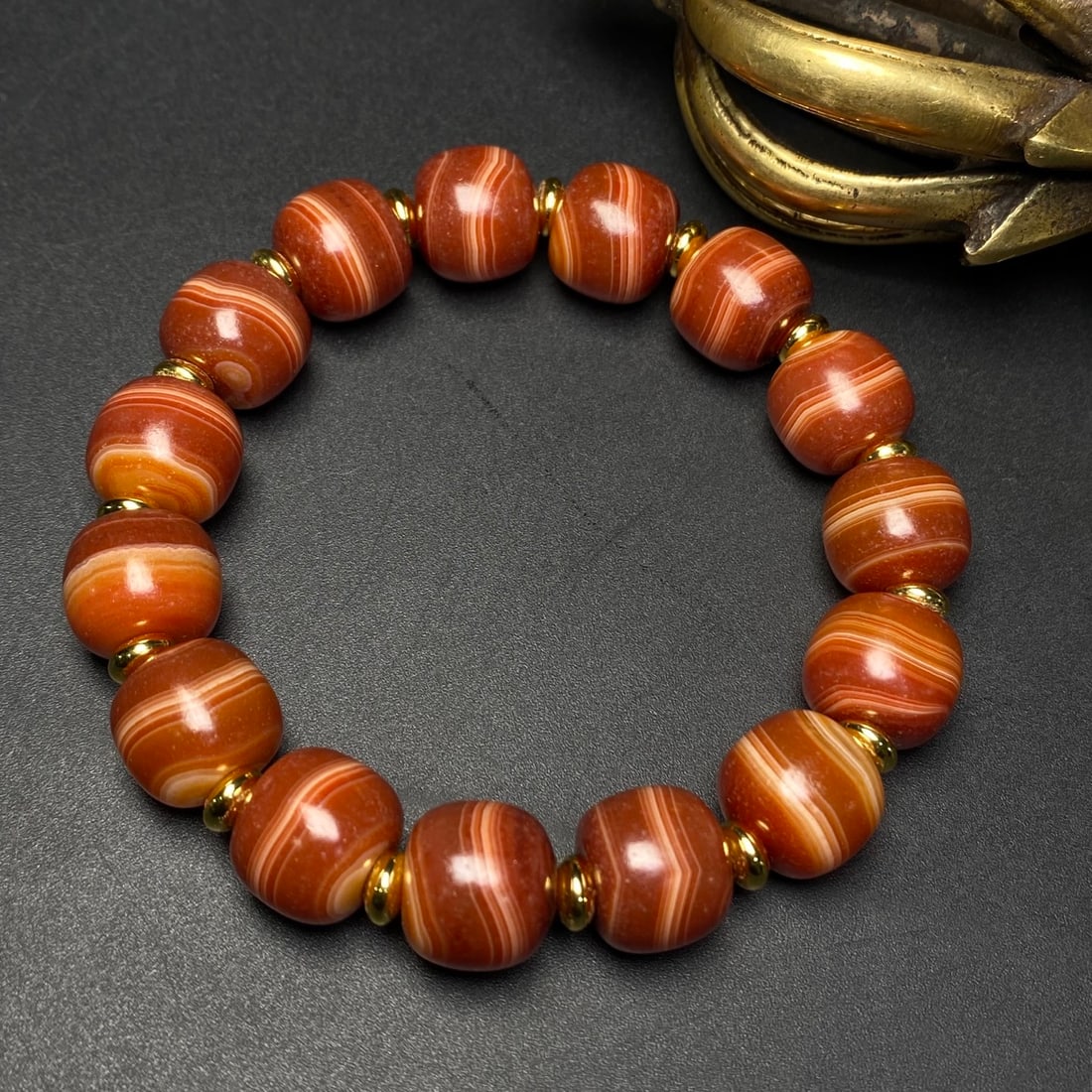 A Precious Agate Bracelets - 7