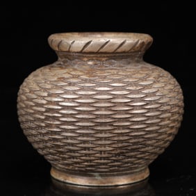 An Exquisite Silver Jar