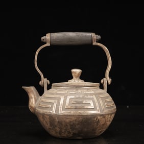 An Exquisite Silver-plated Copper Ewer