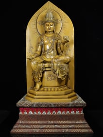 An Exquisite Tianhuang Stone Statue of Avalokitesvara Ornament