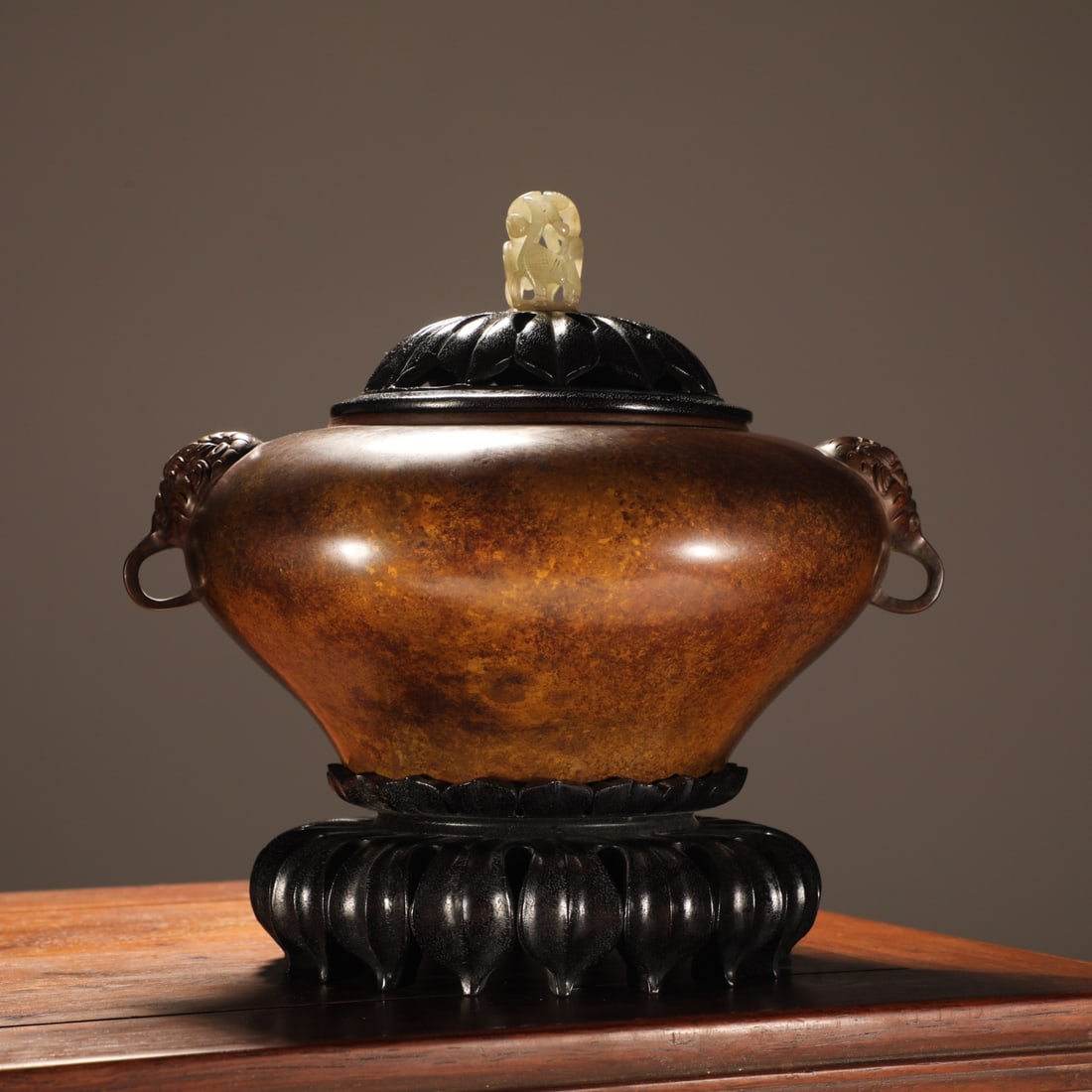 An Exquisite Bronze Double-Ears Censer - 3