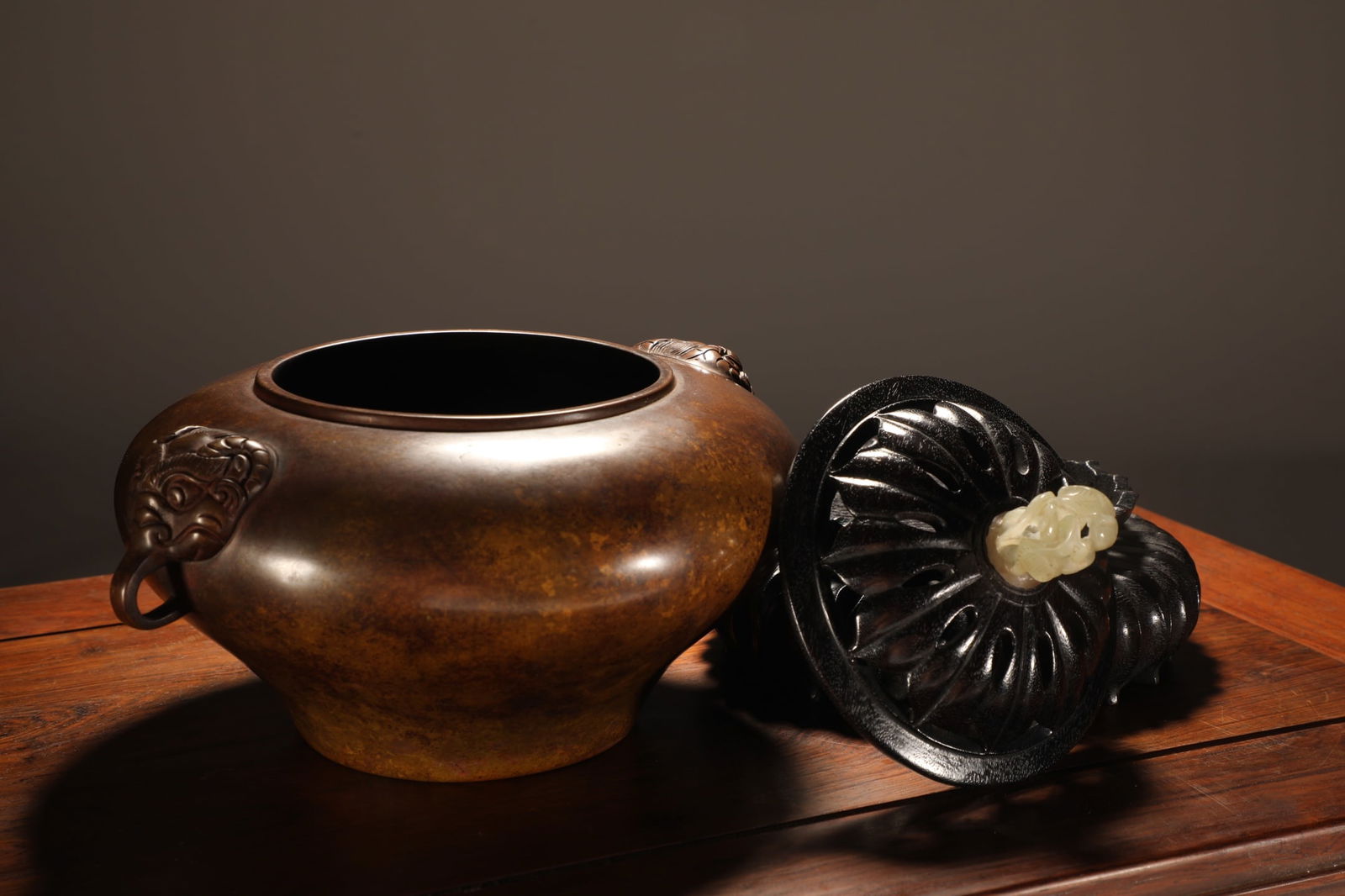 An Exquisite Bronze Double-Ears Censer - 4