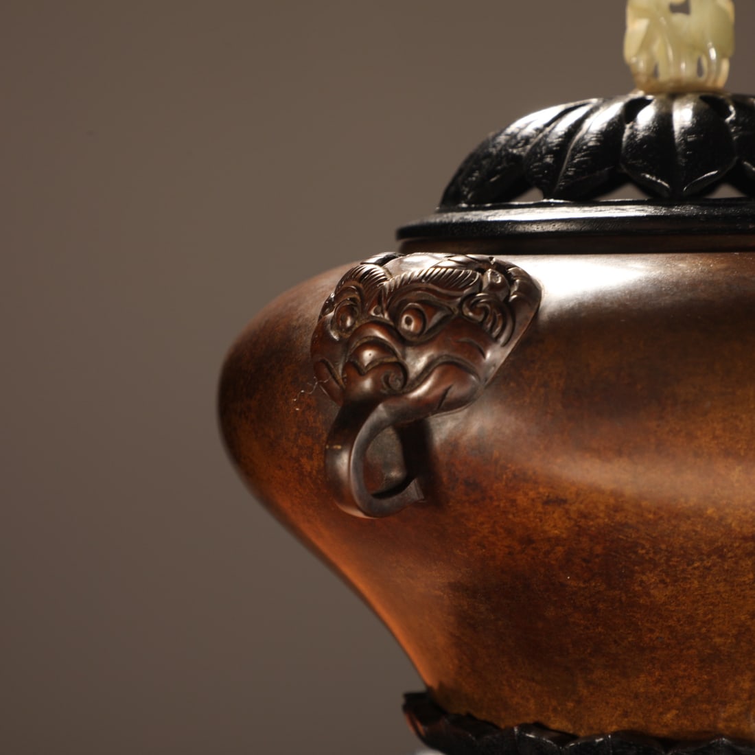 An Exquisite Bronze Double-Ears Censer - 6