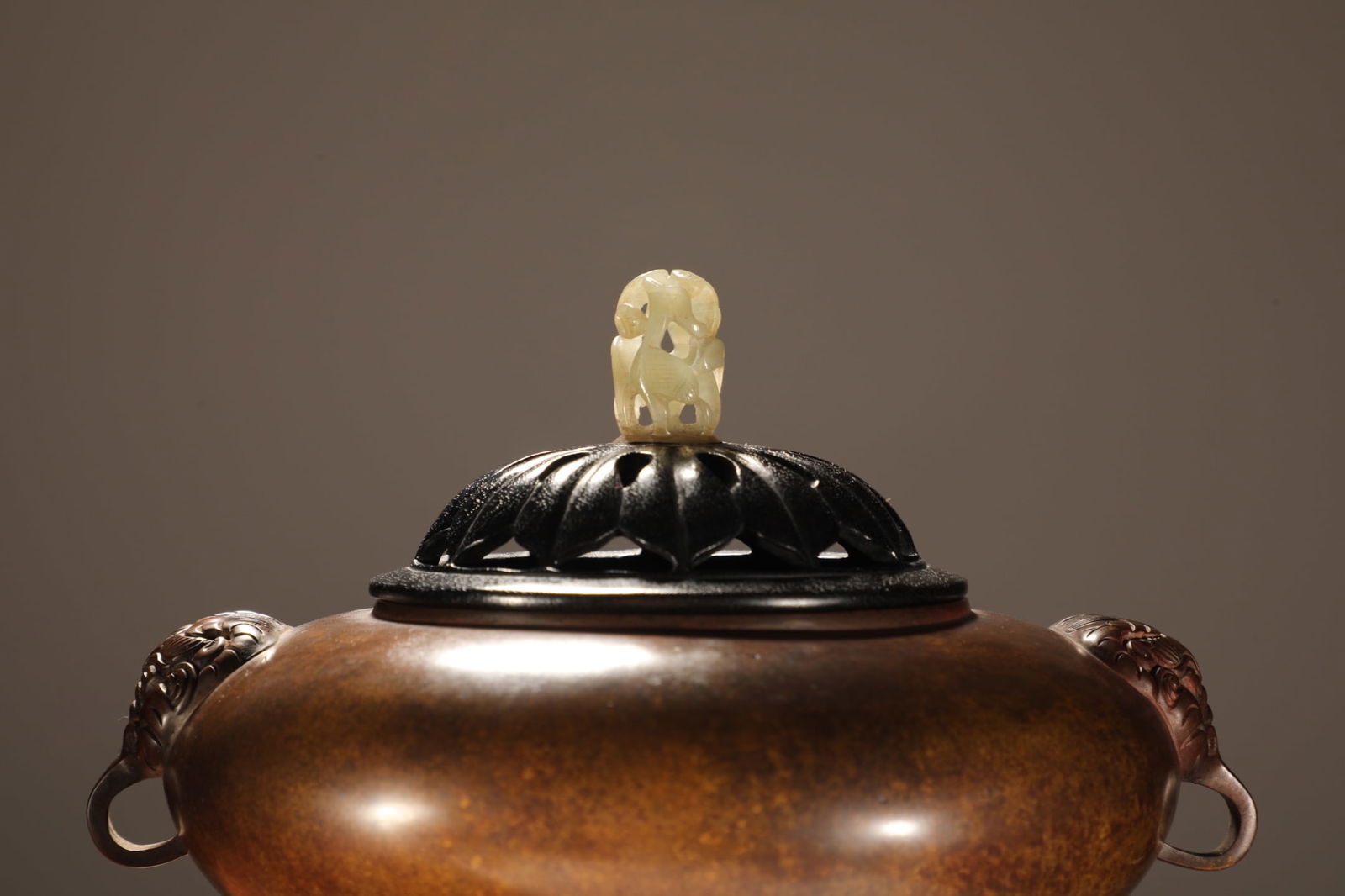 An Exquisite Bronze Double-Ears Censer - 8