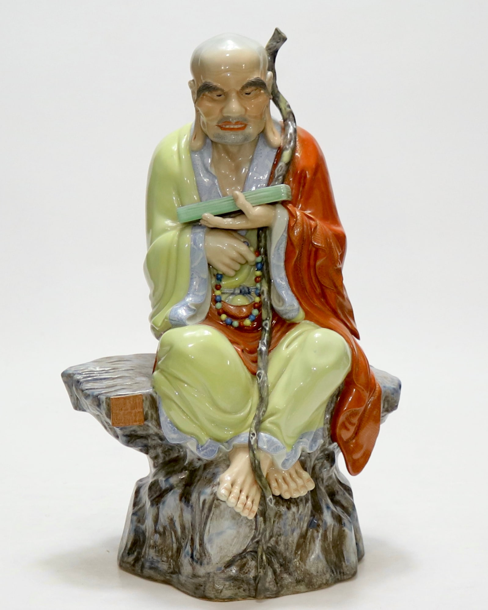 An Exquisite Famille-Rose Statue of Dharma (1 of 9)