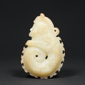 An Exquisite White Jade Pendant