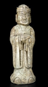 An Exquisite White Jade Figure Ornament