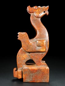 An Exquisite White Jade Dragon Seal