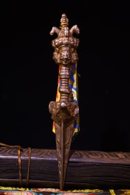 An Exquisite Iron Vajry Pestle