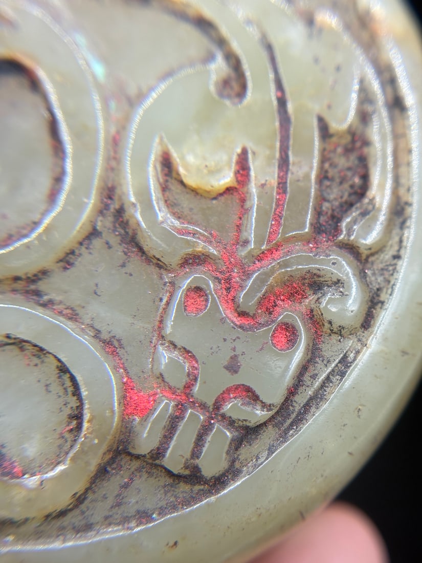 An Exquisite Yellow Jade Dragon Pattern Box - 5