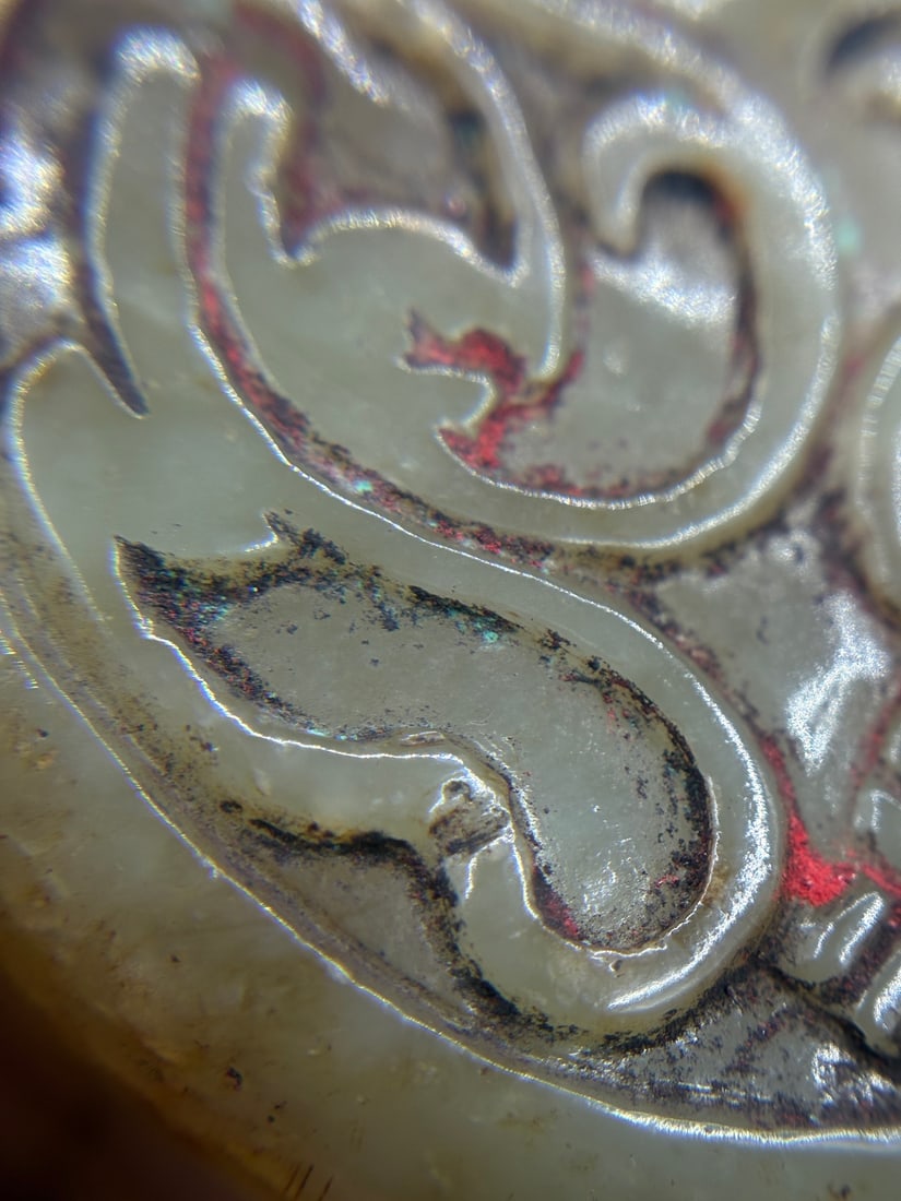 An Exquisite Yellow Jade Dragon Pattern Box - 6