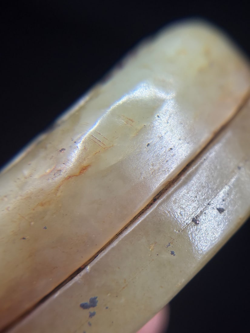 An Exquisite Yellow Jade Dragon Pattern Box - 7