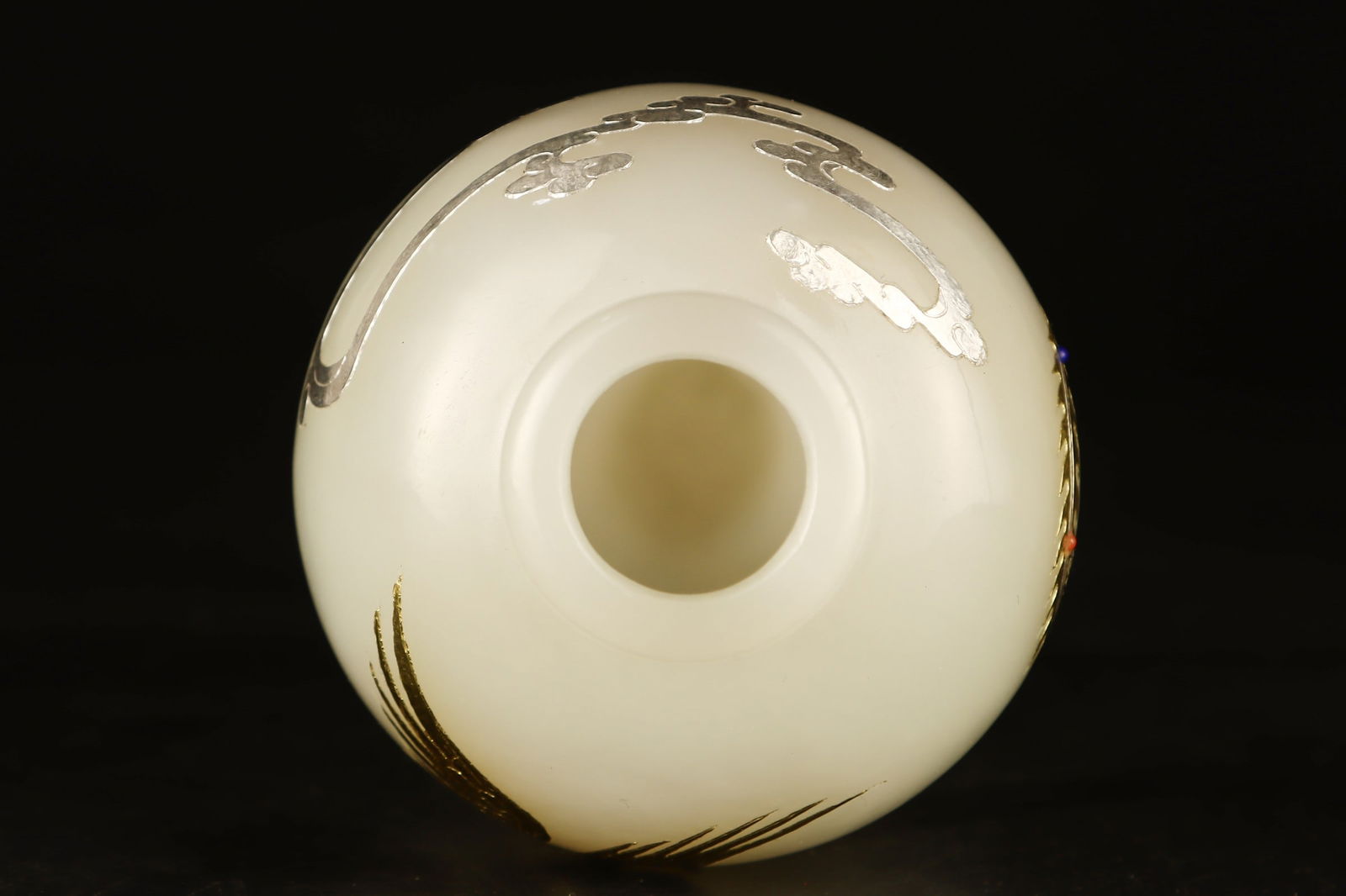 Hetian Jade Phoenix Pattern Vase - 7